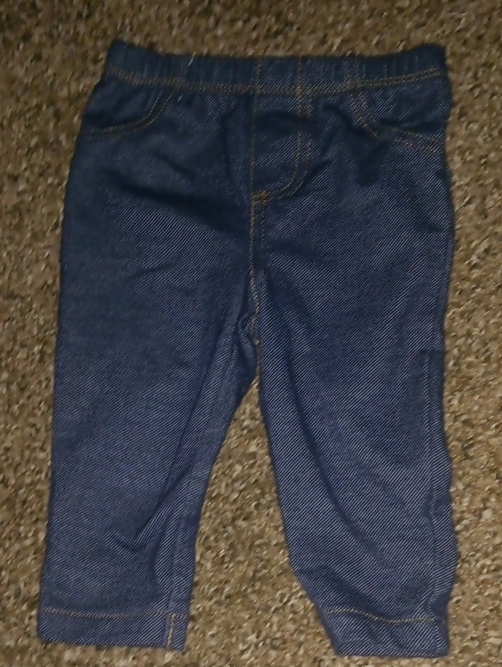 Kids Stretch Denim Jogger Pants - Dark Blue-Carter's